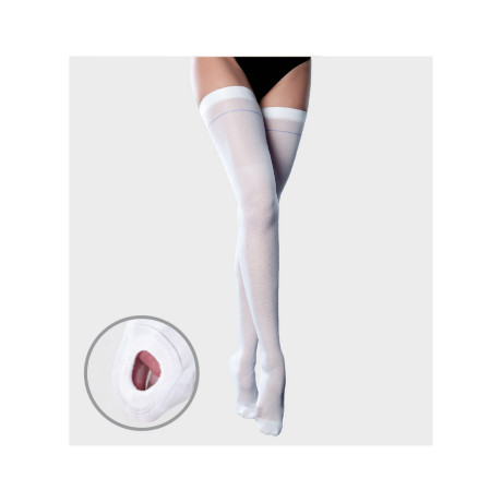 Ciorapi anti-embolie până la coapsă cu deschidere, cod 1340