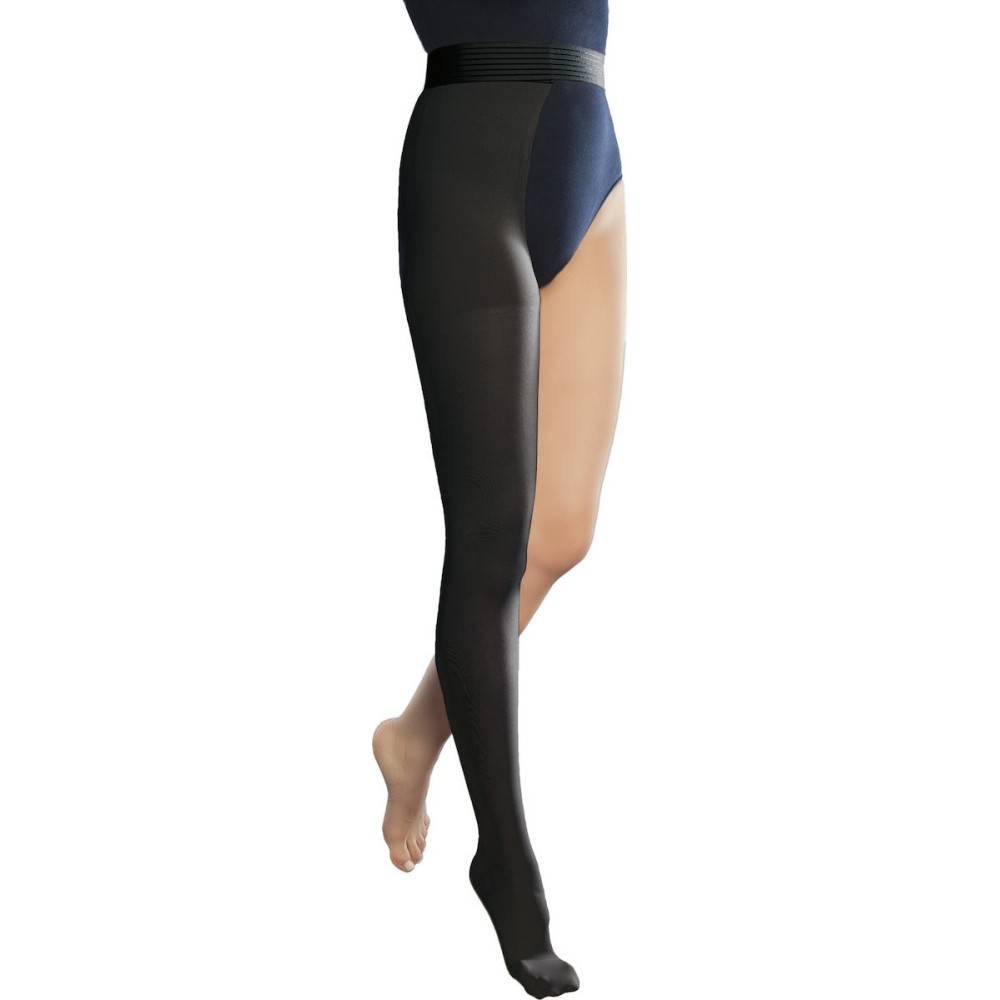 Ciorapi compresivi, până la coapsă, cu centură, cod 2322, drept