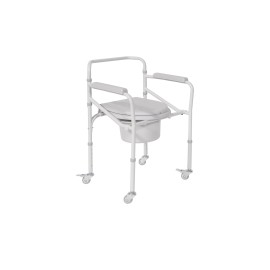 Scaun WC cu roti, pliabil, ajustabil pe inaltime, cod 804456