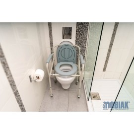 Scaun WC cu roti, pliabil, ajustabil pe inaltime, cod 804456 Scaun WC cu roti, pliabil, ajustabil pe inaltime, cod 804456