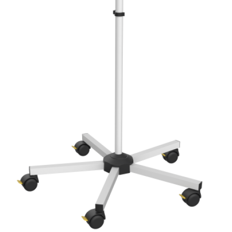 Lampă de examinare cu cadru mobil cu 5 roți și braț articulat, L111111A